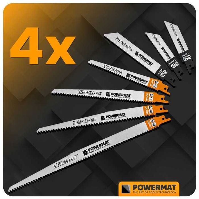 Zestaw brzeszczotów do piły szablastej do lisicy metal drewno 28 sztuk