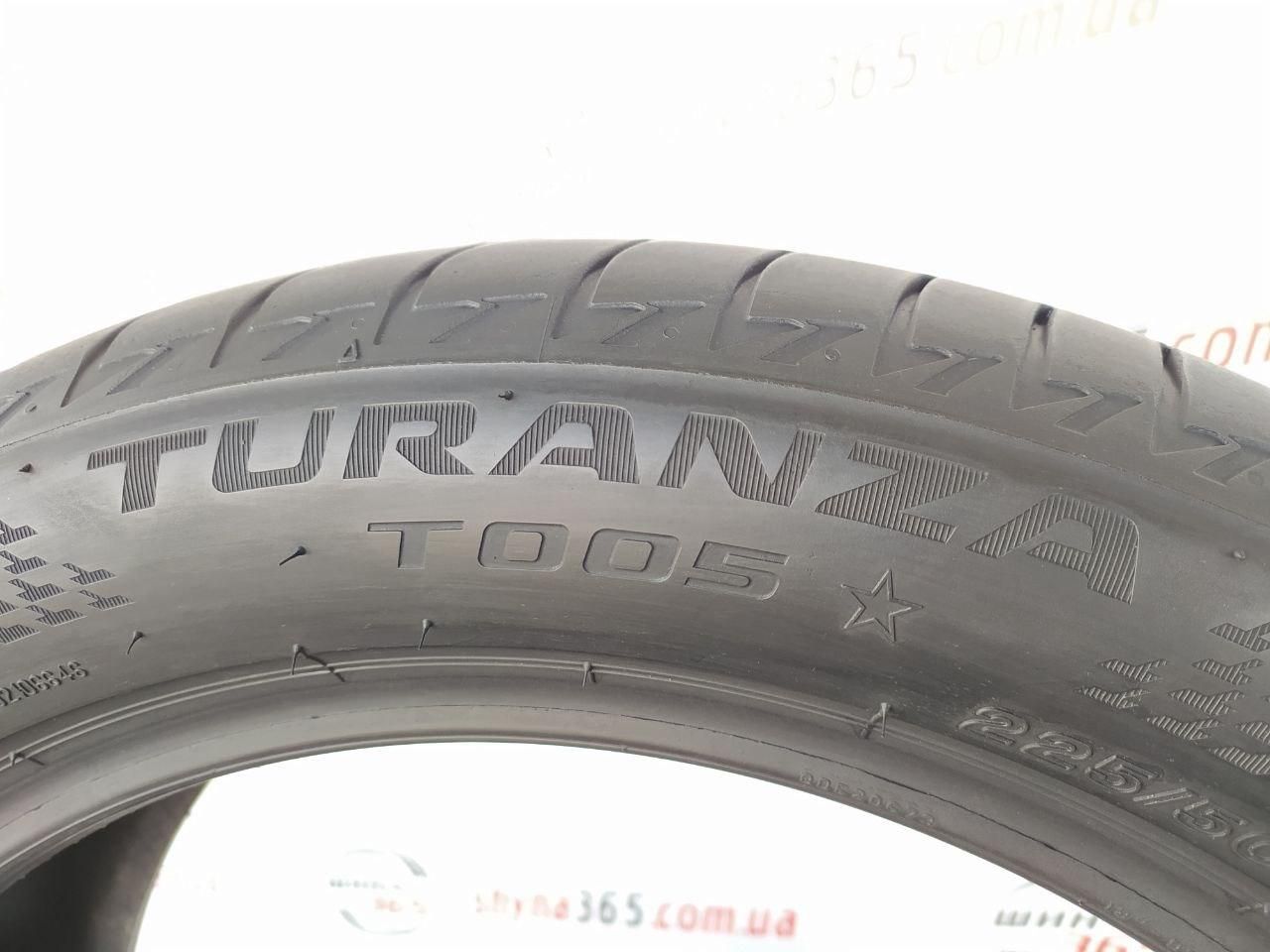 225/50 r18 bridgestone turanza t005 run flat 5mm шини бу