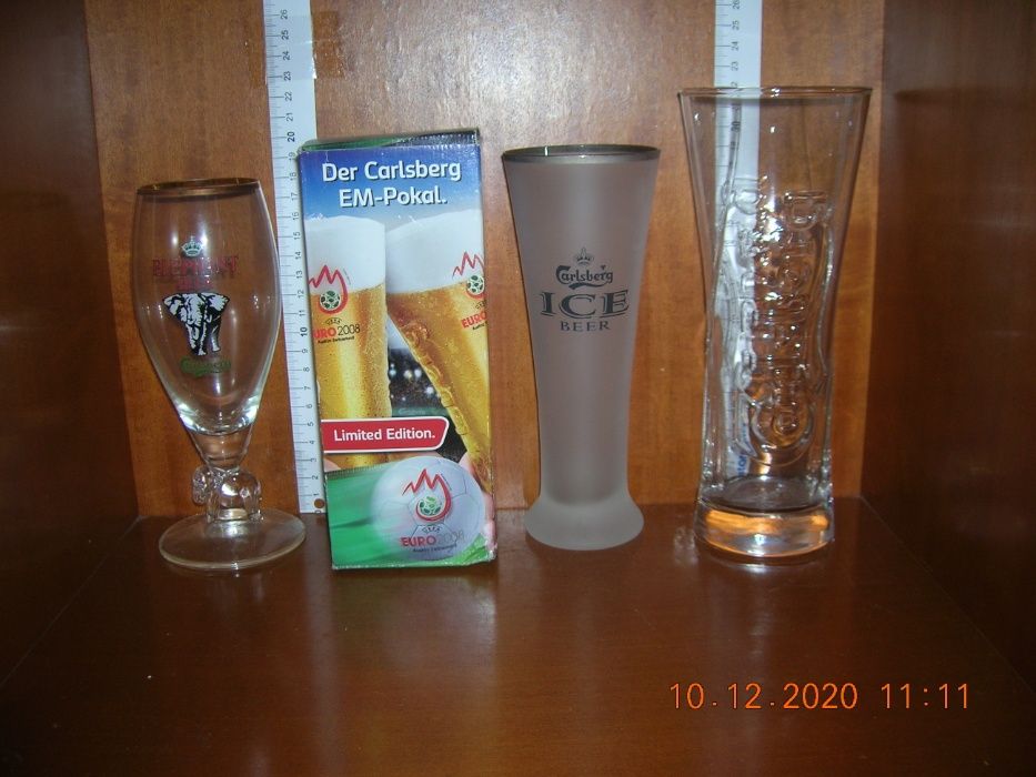 Carlsberg - zestaw różnych szkiełek do piwa