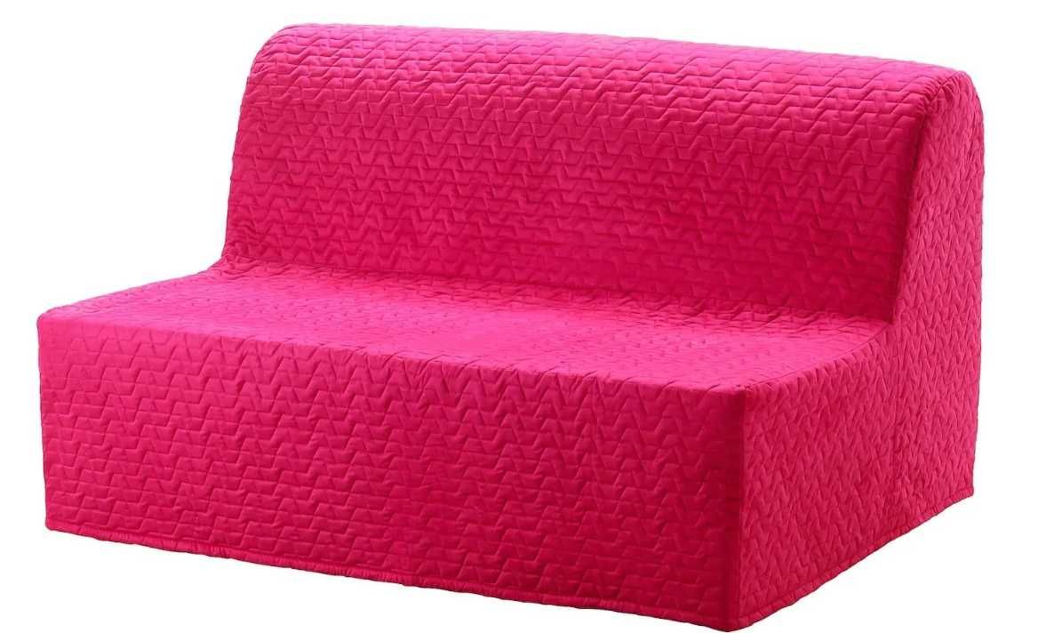 IKEA Lycksele Murbo Sofa 2-osobowa Rozkładana – Różowa