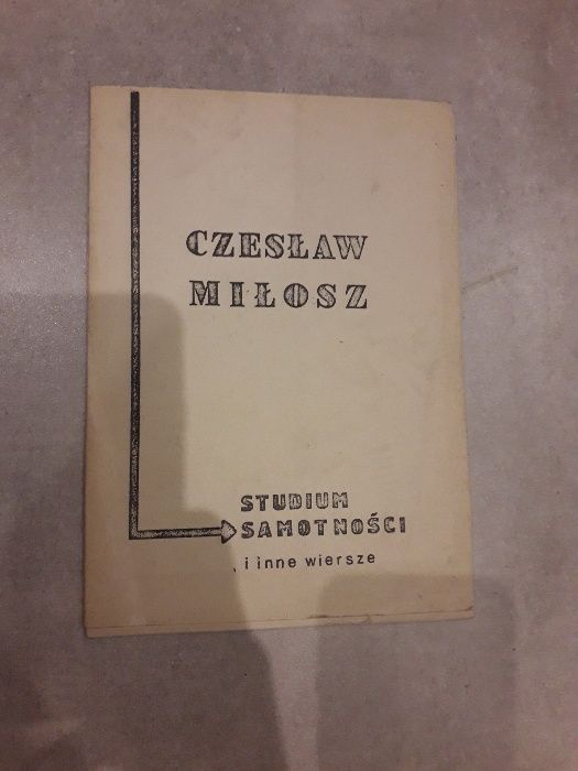 Studium samotności i inne wiersze - Czesław Miłosz