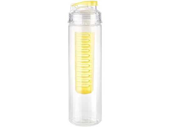 NOWA Butelka na wodę, żółty, 800 ml .  Bidon z infuserem 800 ml