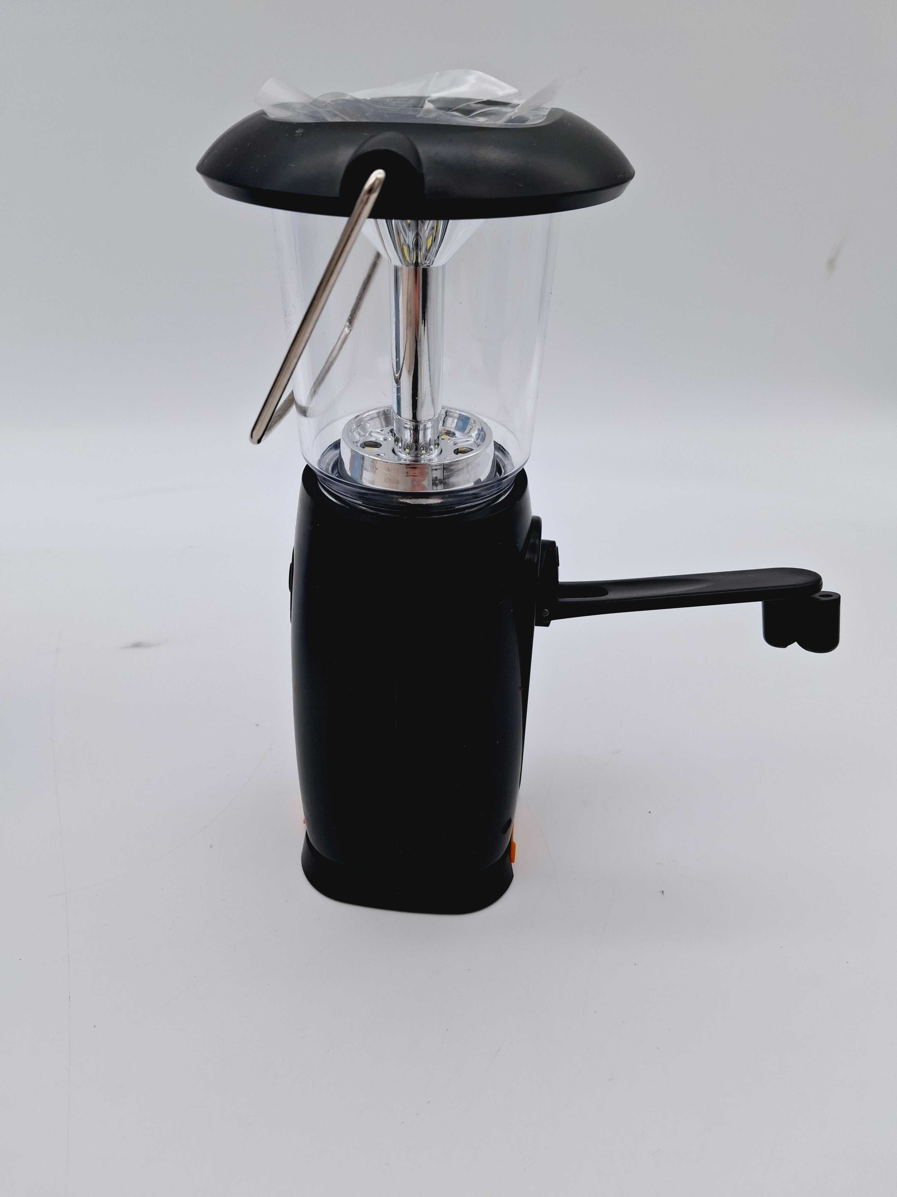 Lampka Turystyczna Solarna USB Dynamo Ręczne Jak Nowa!