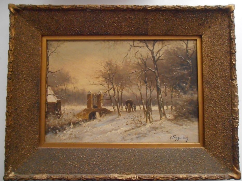 Vendo dois quadros antigos de Holz von G. FUGGENBACH