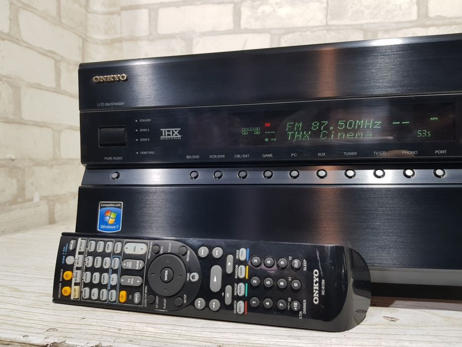 7.2 AV ресивер ONKYO TX-NR 808,*7x180 Вт,HDMI, LAN,3D, USB, б/у