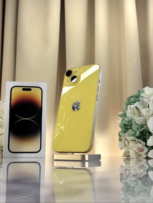 Опис!! iPhone 14 Yellow 128GB 91%АКБ Уцінка!! (Магазин Гарантія)