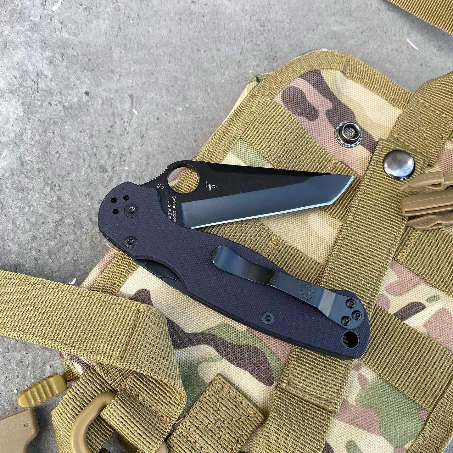 Складной Нож Spyderco Para military 2 Tanto. Нож.  Карманний ніж edc