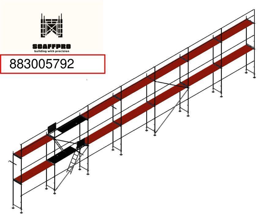 Rusztowanie fasadowe 200 m2 plettac pletak