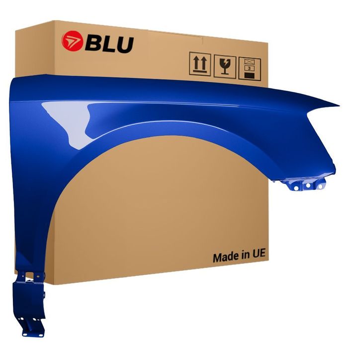 BLU Błotnik AUDI A3 8P lift LZ5C prawy niebieski 08-12 przód MauritiusBlau OzeanBlau