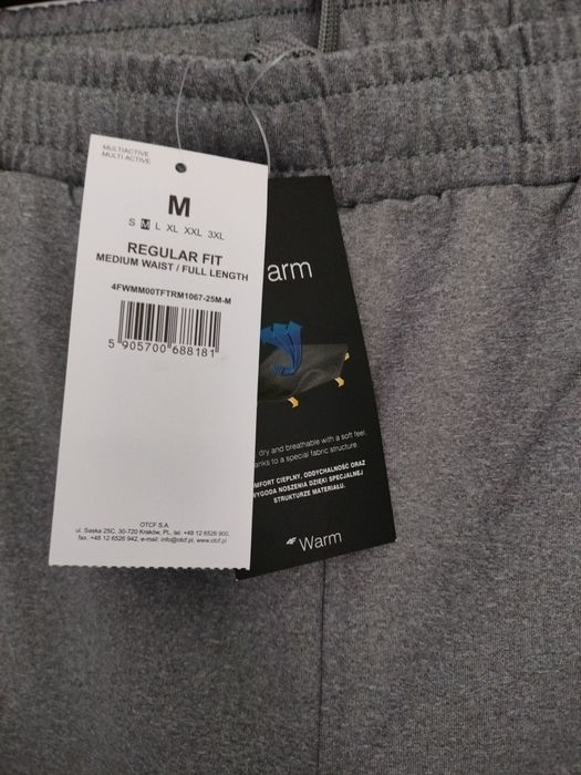 Spodnie dresowe męskie 4F , rozm. M