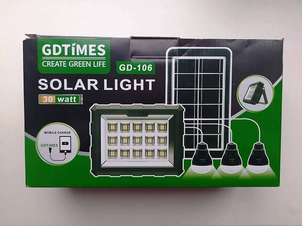 Портативна сонячна станція GDTIMES GD-106 power bank solar