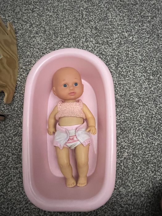 Wózek dla lalek, kołyska i wanienka plus lalki OKAZJA