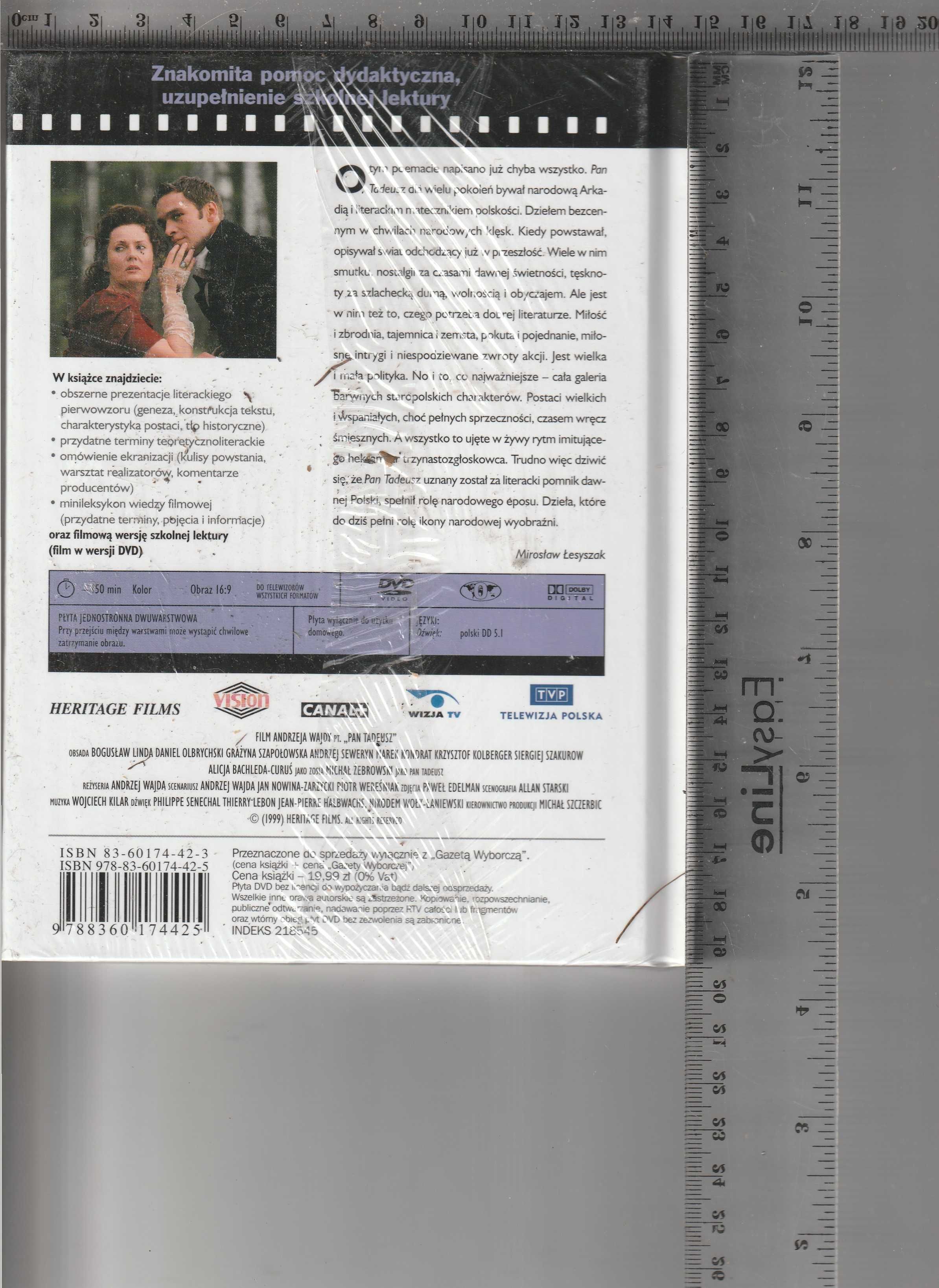 Pan Tadeusz Adam Mickiewicz omówienie + film DVD