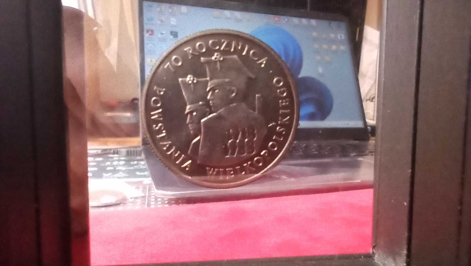 PRL, Moneta 100 złotych 70. Rocznica Powstania Wielkopolskiego 1988r