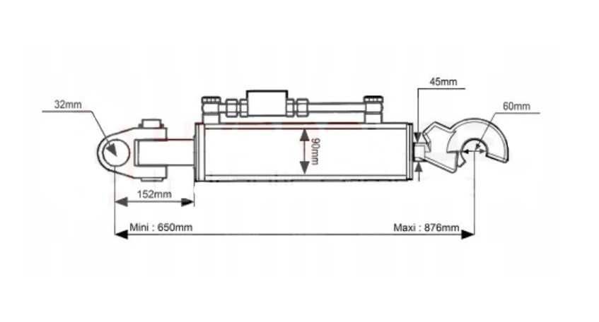 Łącznik centralny hydrauliczny CBM 3  Case Deutz Fendt JD MF Valtra