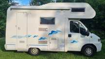 Fiat ducato  kamper Ducato, Markiza,bagażnik rowerowy, solar,