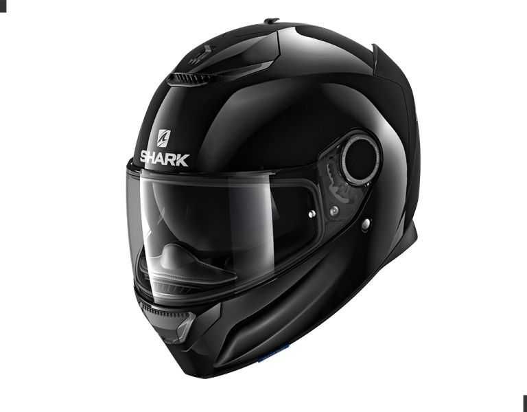 Kask integralny z blendą SHARK SPARTAN BLANK kolor czarny