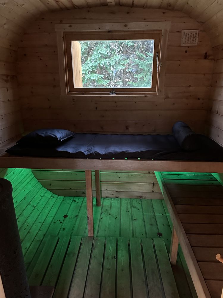 Mobilna Sauna + Łaznia z  Cedru pod kat. B, piec Ferynger Optima