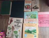 Vários livros sobre flores e Jardim