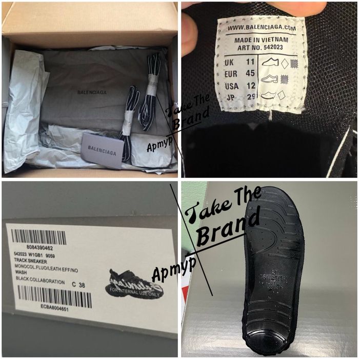 36-45р Кроссовки Balenciaga Track Sneaker Signature Black 1:1 ORIGINAL