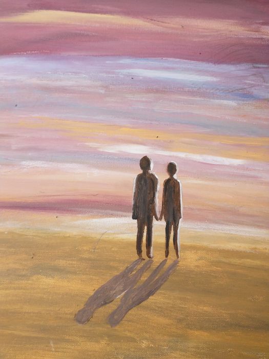 Duży obraz ręcznie malowany