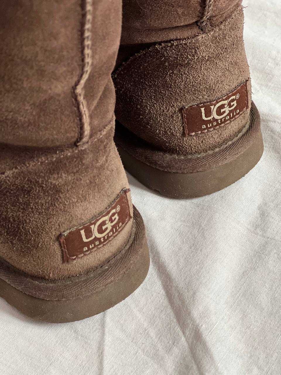 Cапоги ботинки UGG угги уггі зимові коричневі замша 37 розмір оригінал