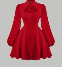 Платье красное  новое