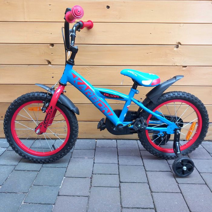 Rower dziecięcy KARBON ALVIN 16 cali  niebiesko-czerwony