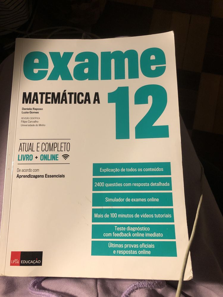 Livro exame Matemática A