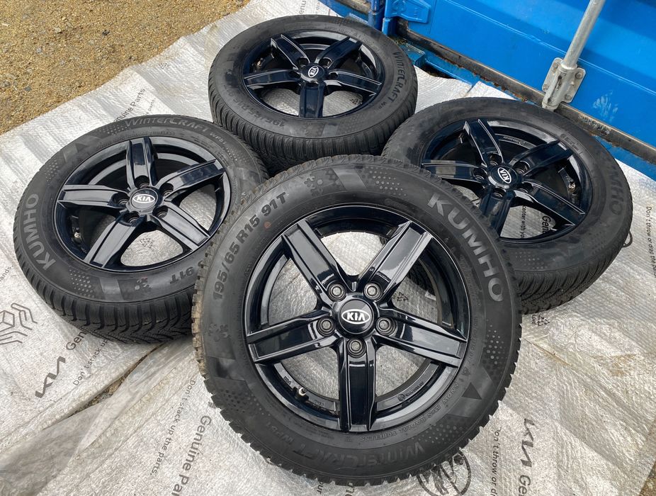 Koła Aluminiowe KIA HYUNDAI 5x114.3 6,0x15” ZIMA 195/65R15 IDEALNE