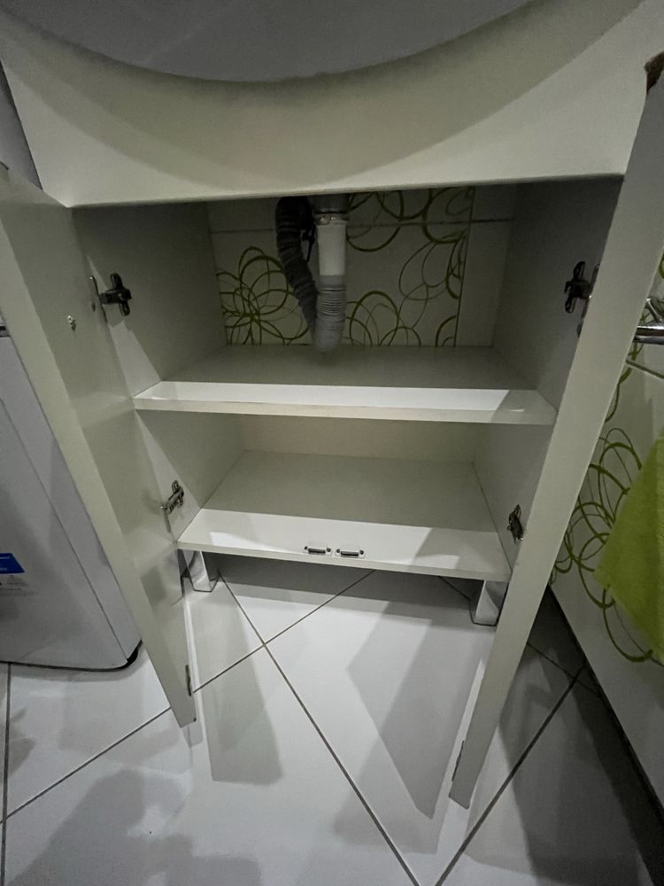 Szfka pod umuwalkę+ umywalka ceramiczna + bateria kfa