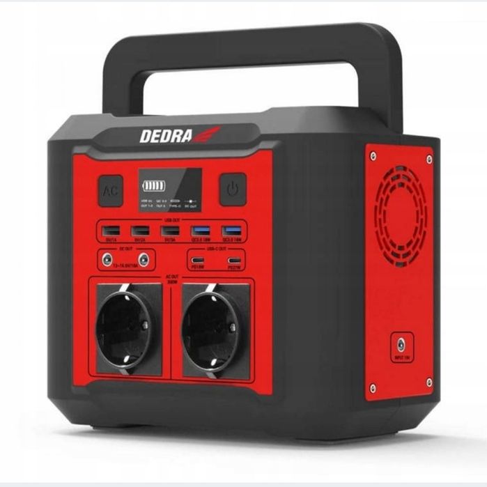 Міні електростанція зарядна станція живлення павербанк DEDRA 500w