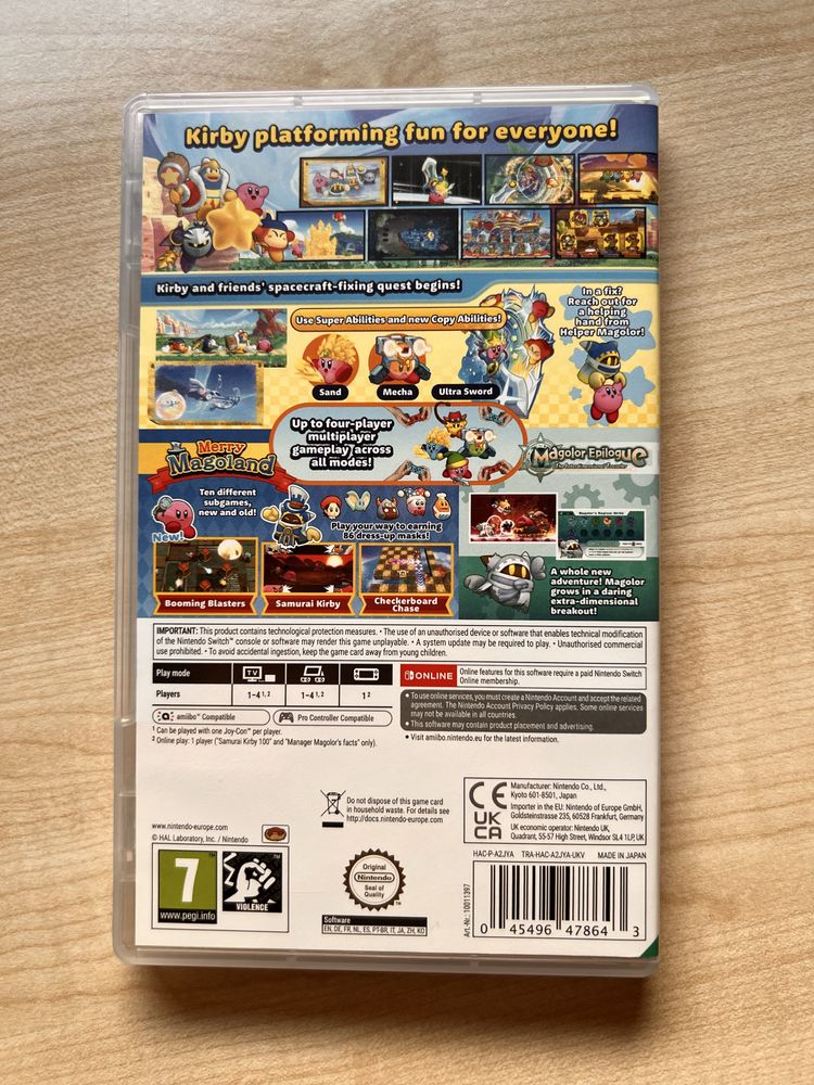 Kirby’s return to dreamland deluxe gra nintendo switch