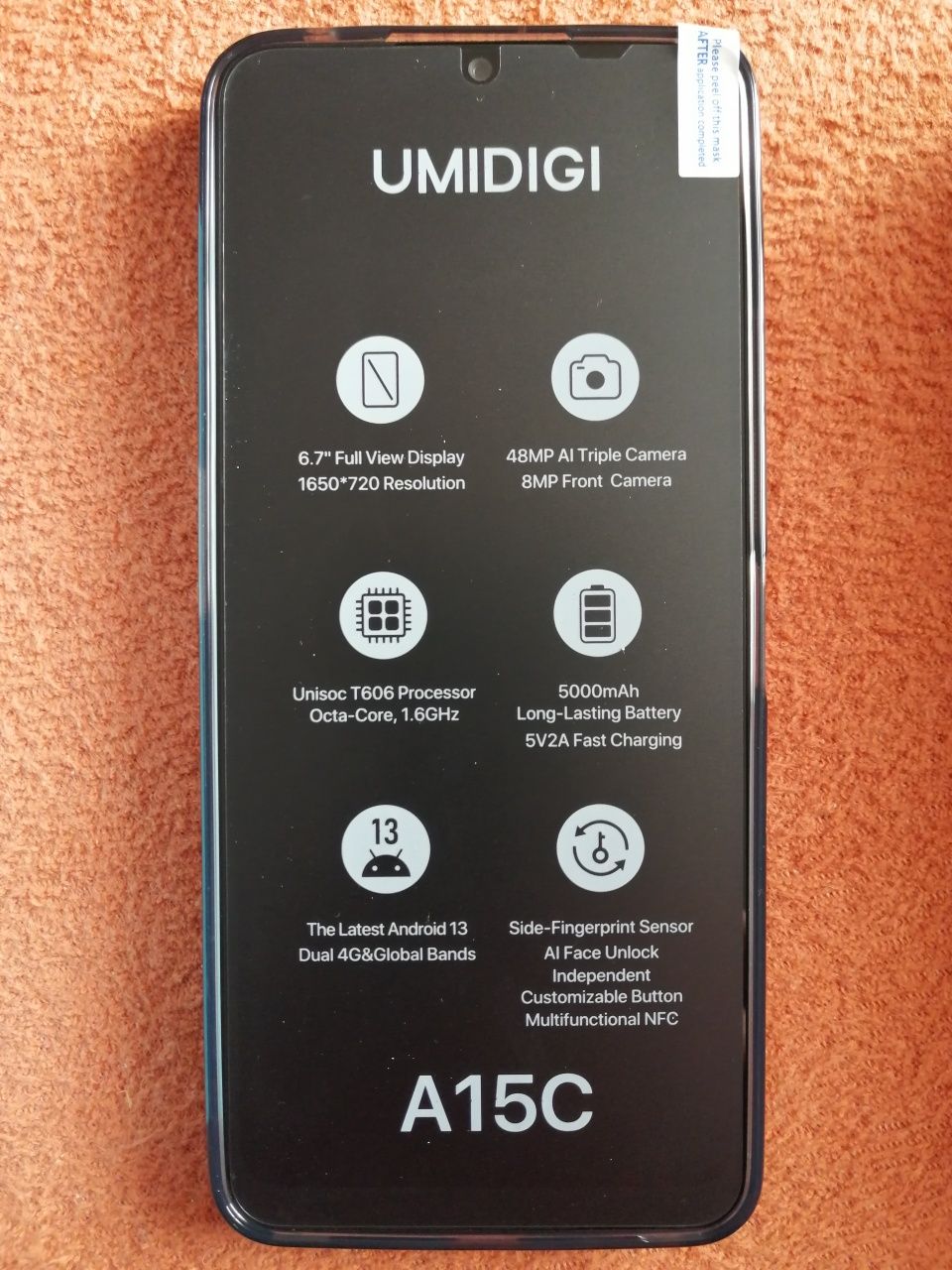 Okazja. Smartfon Umidigi A15 8/128 GB NFC 48mpx. Fabrycznie nowy.