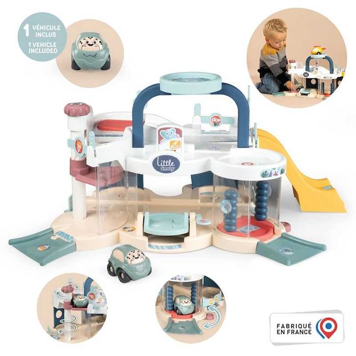 Ігровий набiр Smoby Little Перший гараж з машинкою, 56x29x32 см,18міс+