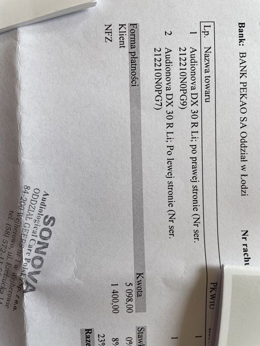 Aparat słuchowy Sonova - Audionova DX 30 R Li