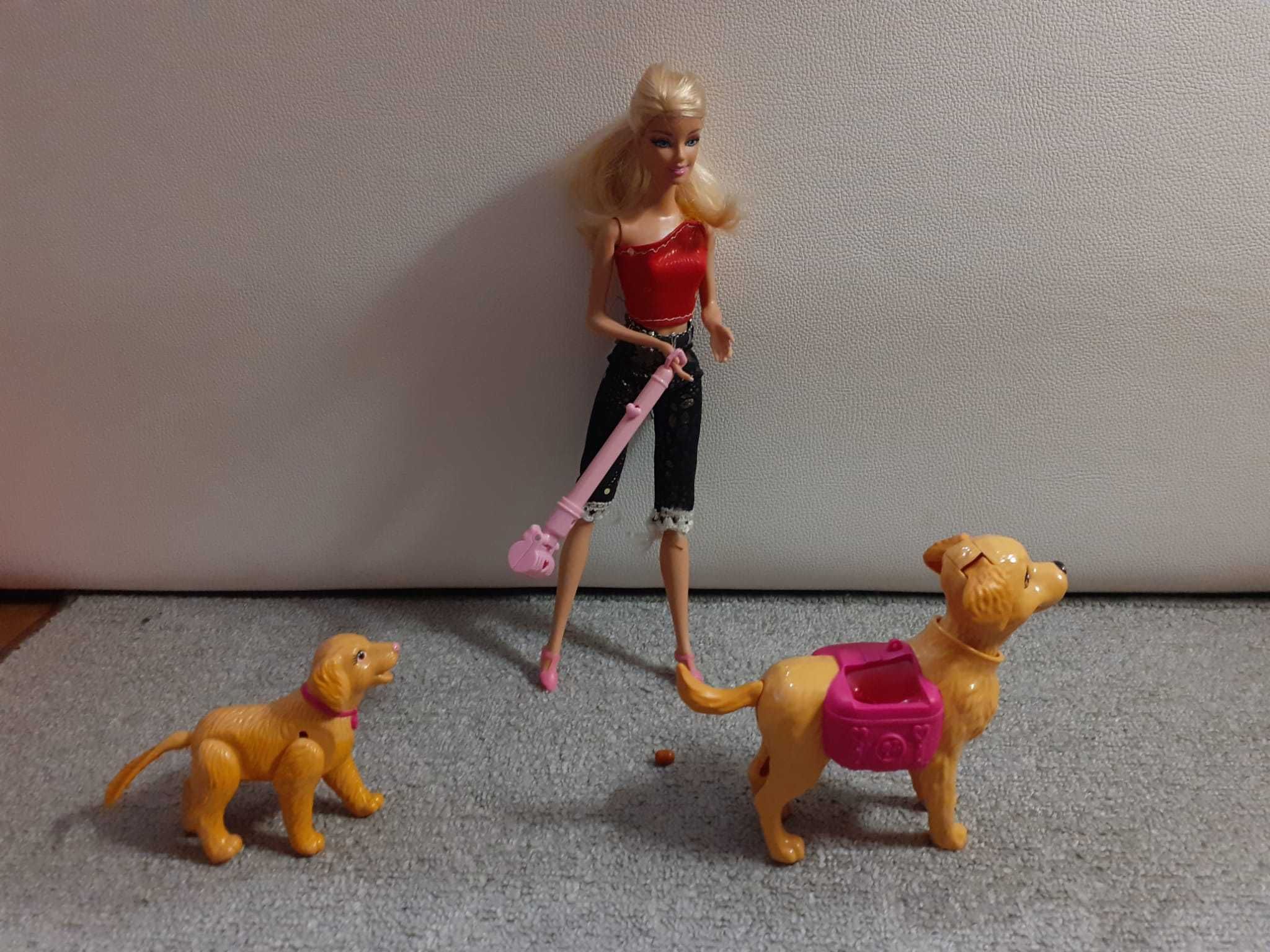 Zestaw Barbie spacer z psami i rowery