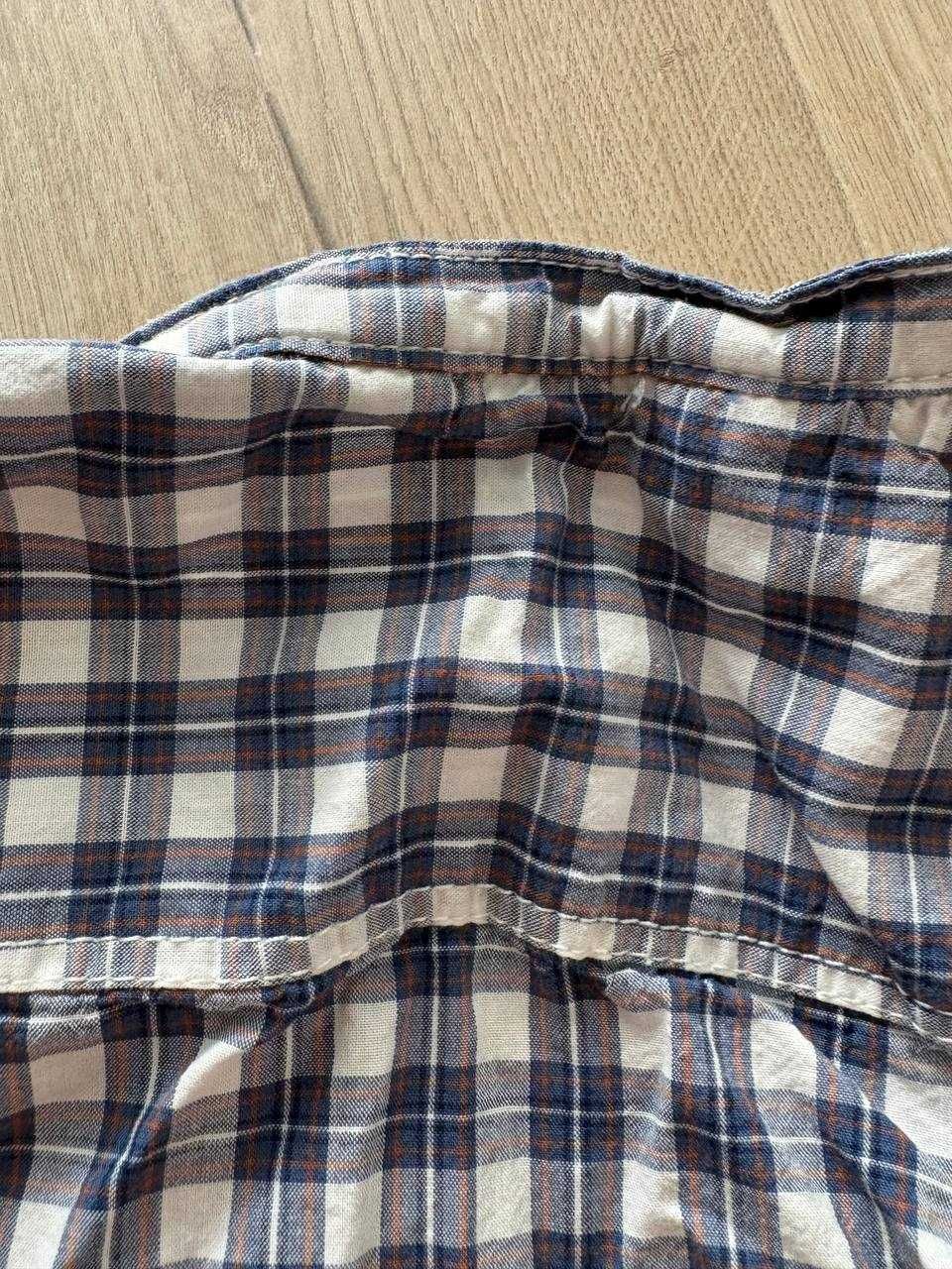 Koszula z krótkim rękawem w kratkę H&M, r. 98 (2-3 lata)