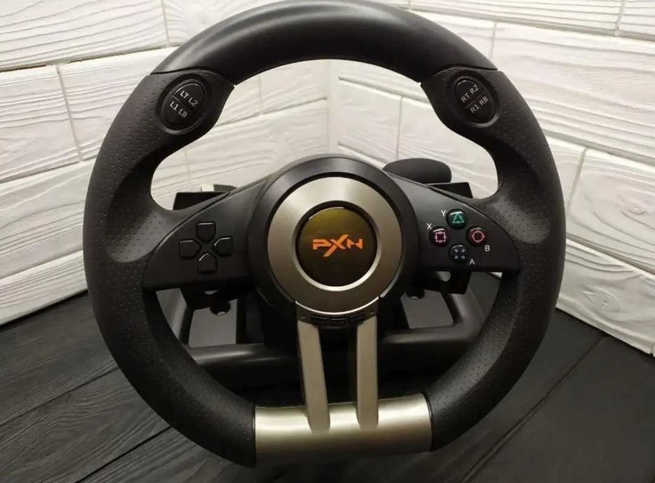 Продам руль для игр на пк ps4 автомат коробка вибрация поворот на 180
