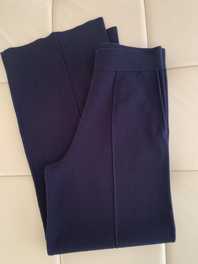 Massimo Dutti spodnie dzianinowe wide leg XS