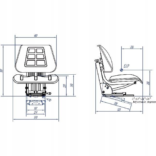 Siedzenie Do Ursus C360 C330 Zetor Mf Hds Fotel