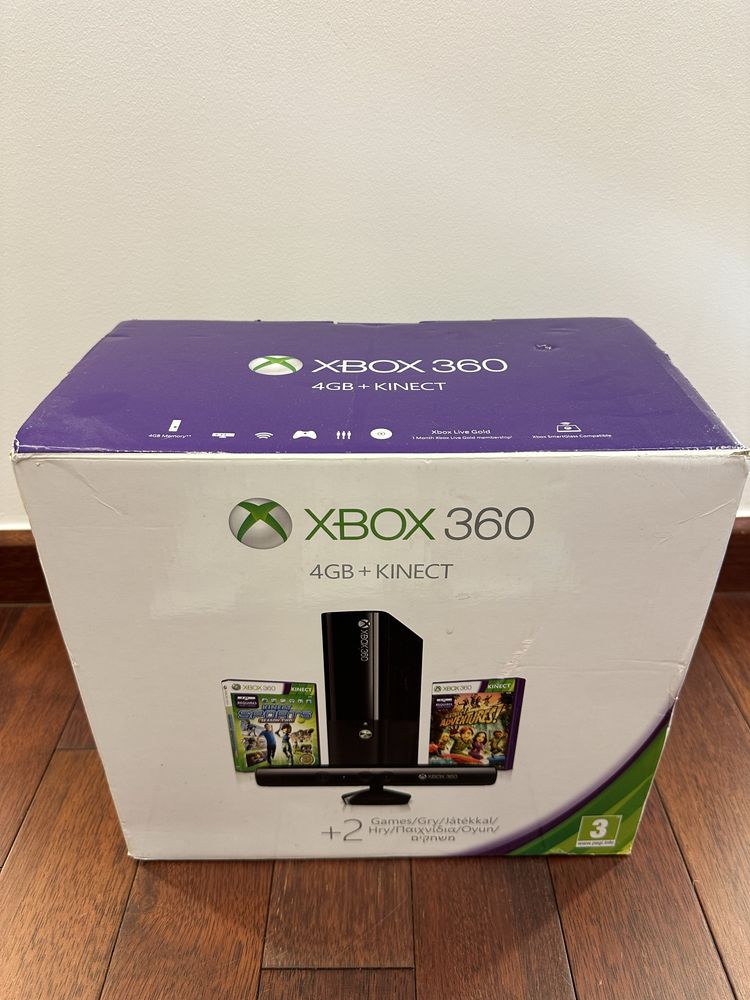 XBOX 360 Kinect + 6 gier