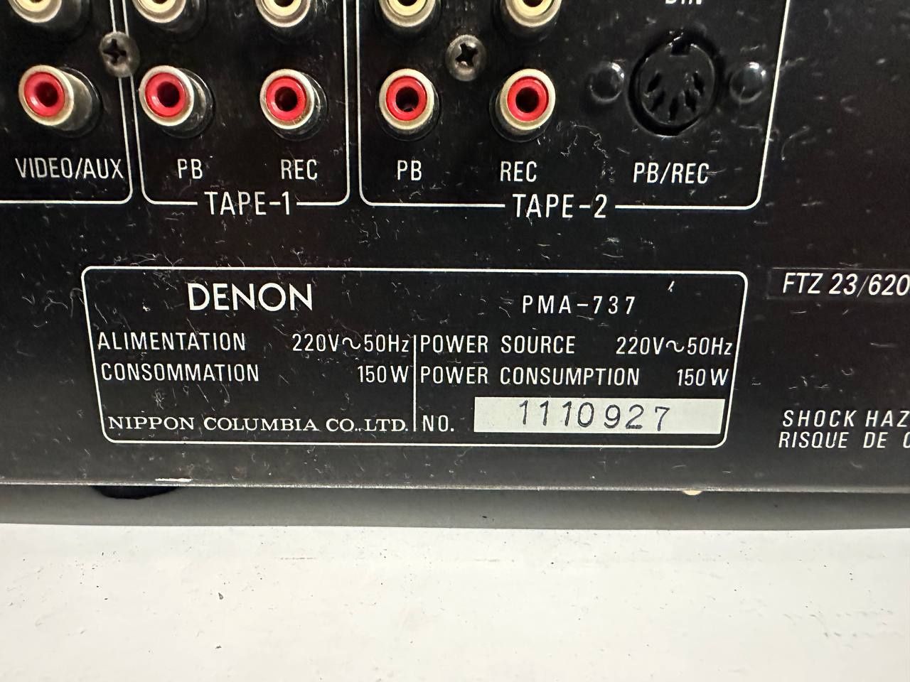 Wzmacniacz stereo Denon PMA -737, 2*65 Watt,.
