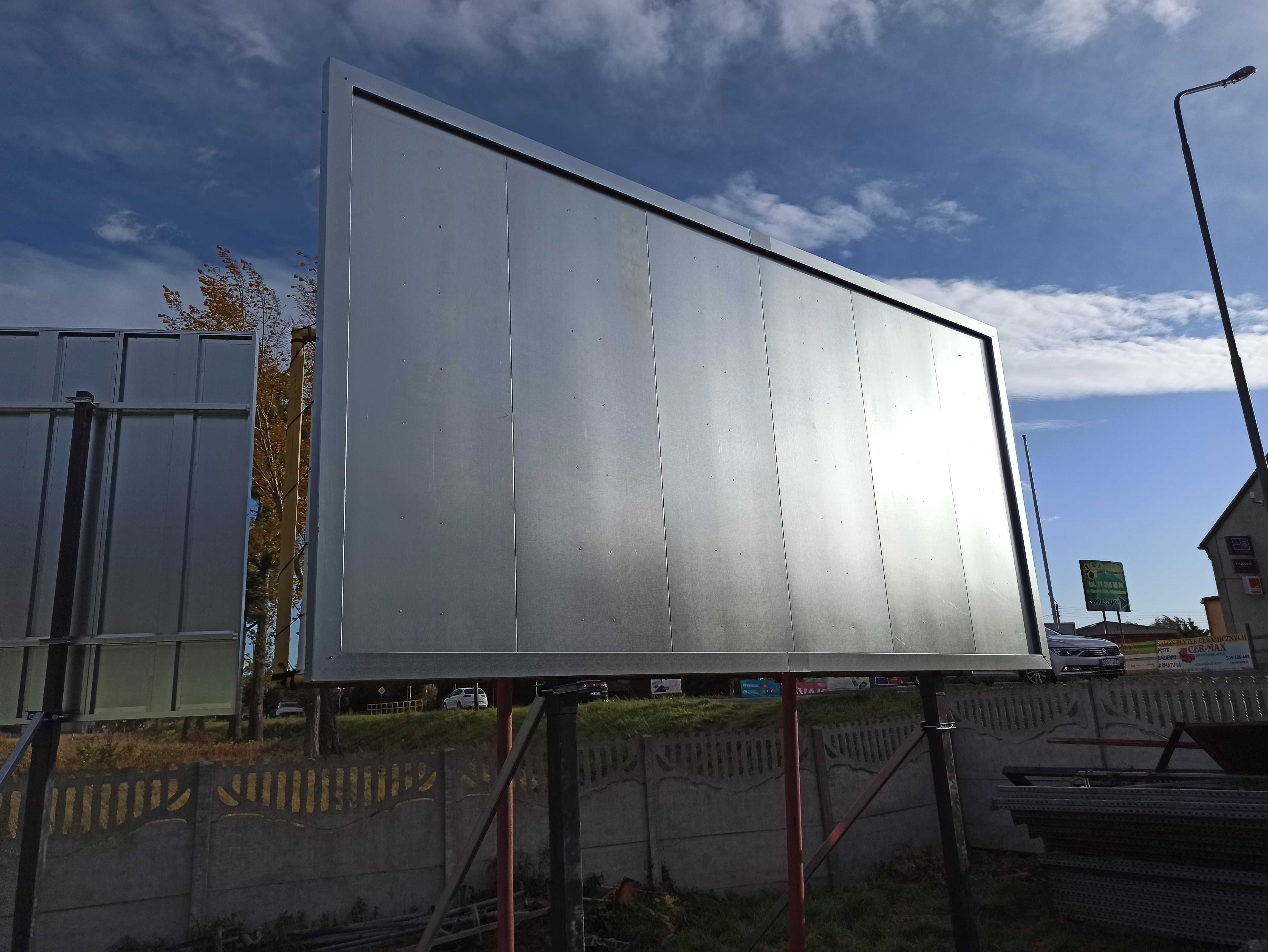 Tablica reklamowa billboard, panele, bryty 504x238 blacha ocynk 0.7