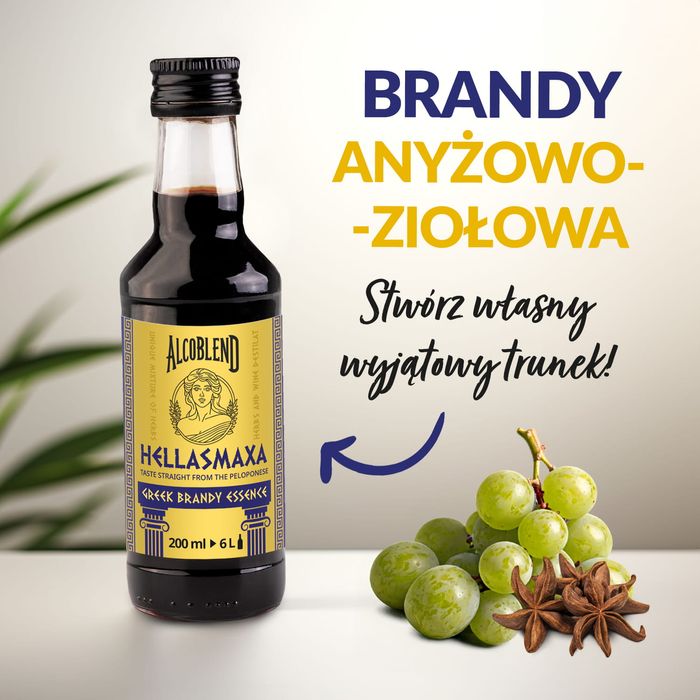 Zaprawka - esencja do alkoholu ALCOBLEND - Hellasmaxa - 200 ml na 6 l
