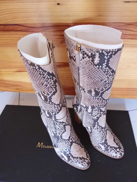 Botas Massimo Dutti Pele Cobra 37
