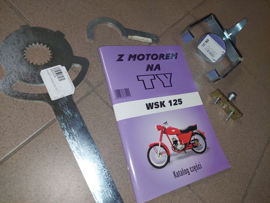 Nowy zestaw naprawczy ściągacze katalog czesci silnik rama wsk125