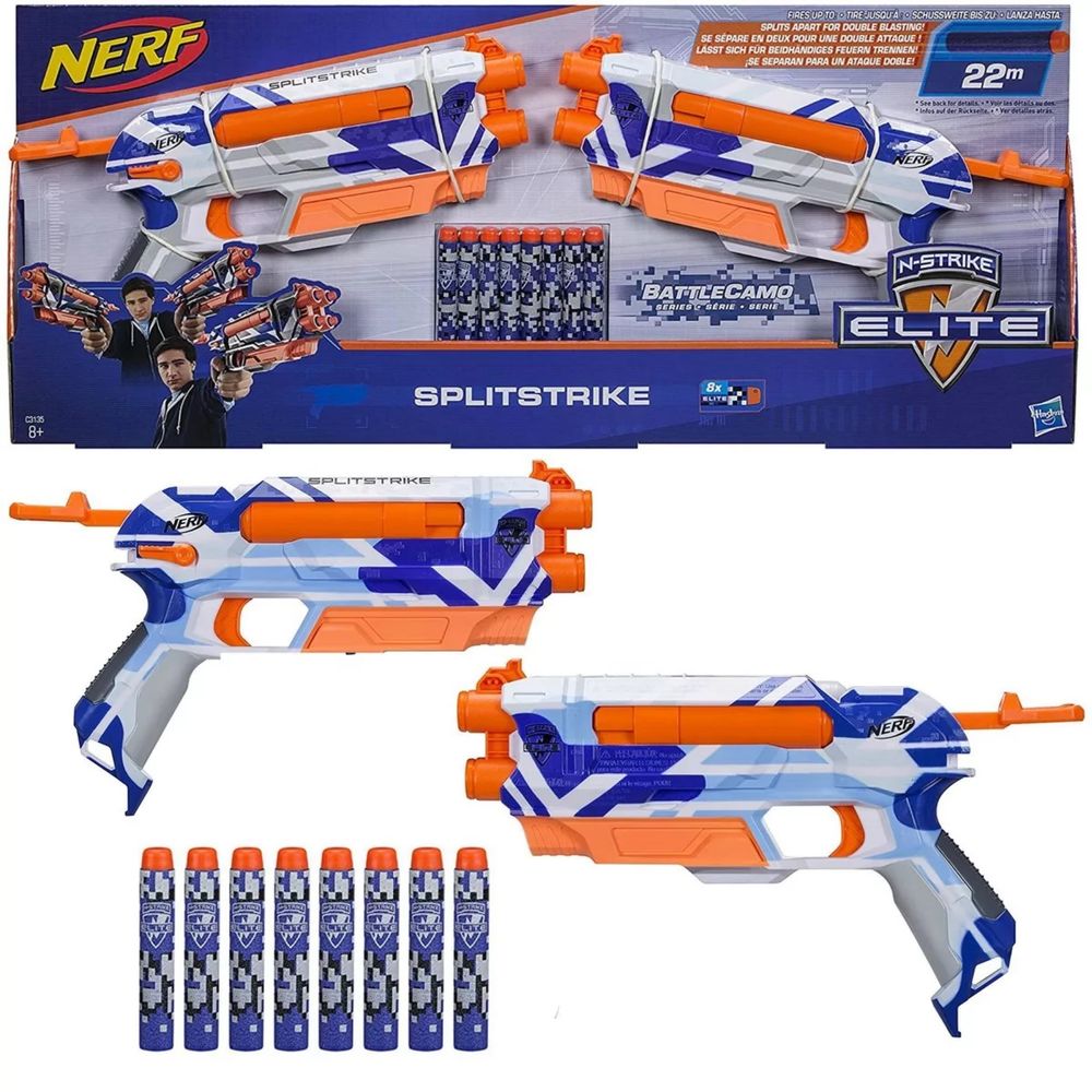 Nerf N-Strike Elite Splitstrike 2w1 Battlecamo C3135 pistolet karabin