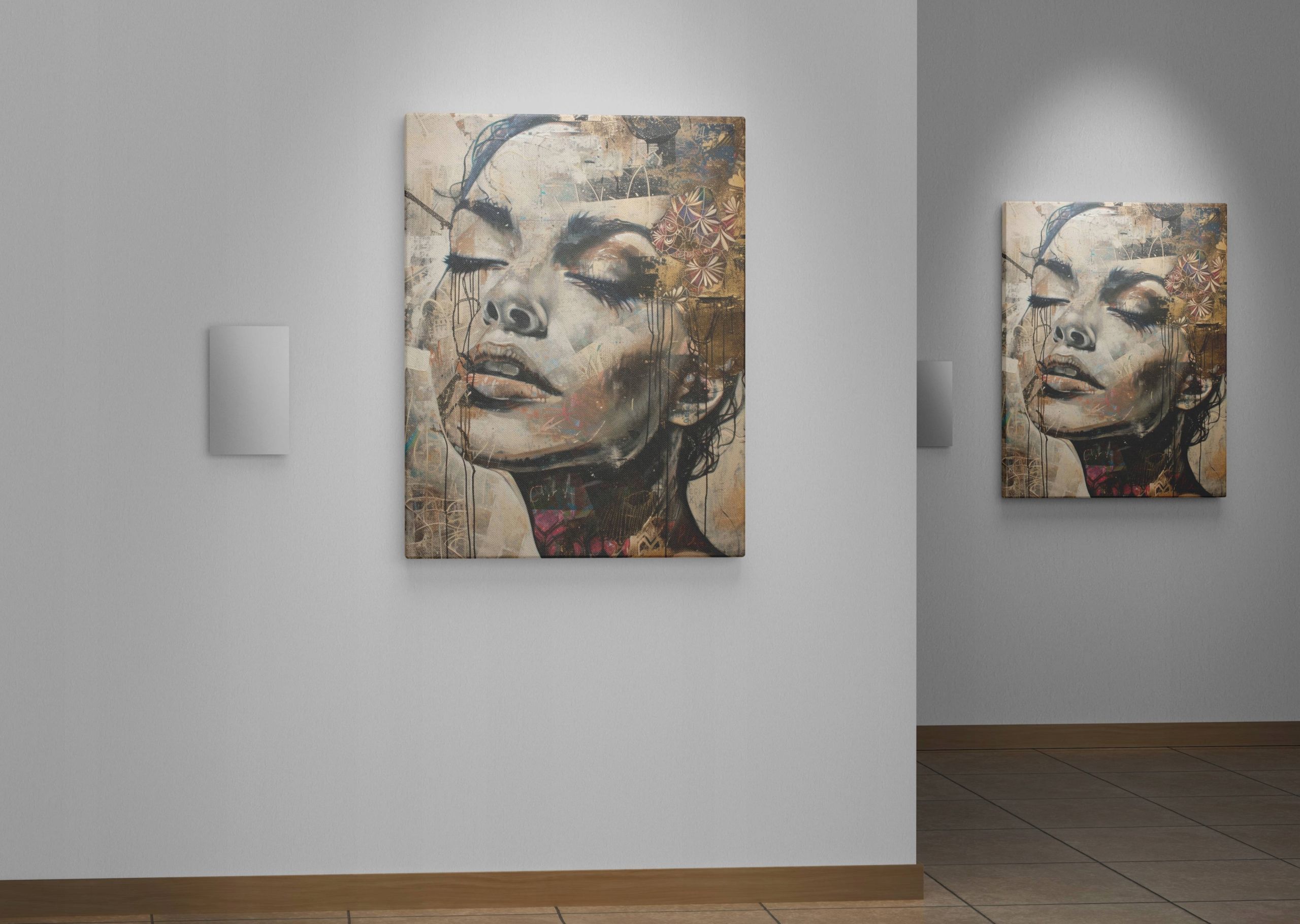 Obraz na płótnie Kobieta sztuka nowoczesna do domu pokoju salonu 45x60