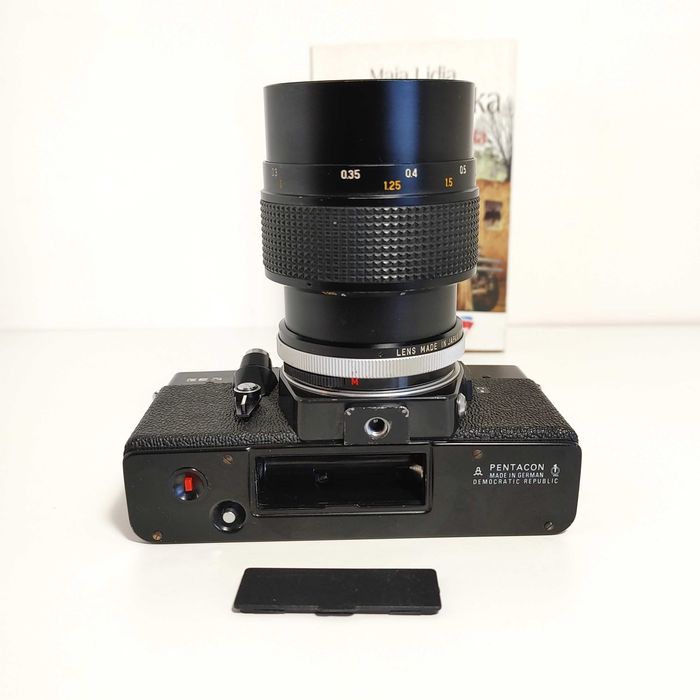 Analogowa lustrzanka Vintage Praktica EE3  Panagor Auto Macro 1:3 55mm